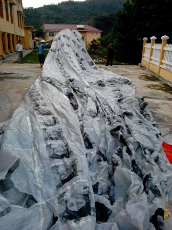 Quả cầu “lạ” khổng lồ rơi xuống Quảng Nam - 1 Quả cầu “lạ” khổng lồ rơi xuống Quảng Nam - 1