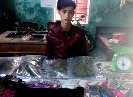 Bắt đối tượng trồng cần sa để cung cấp cho con nghiện - 1 Đối tượng Long cùng các gói cần sa khô
