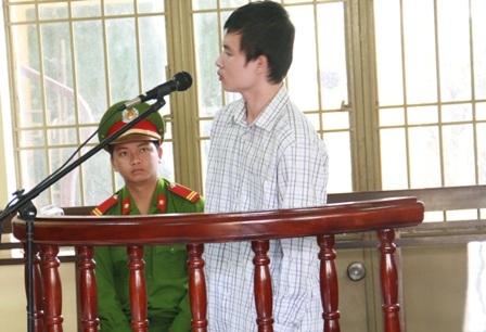 Bị cáo Phúc tại phiên tòa