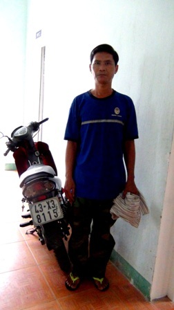 Đối tượng Bùi Chí Vĩ tại cơ quan công an