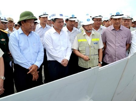 Bộ trưởng Trương Quang Nghĩa thị sát dự án ngày 9/6 vừa qua
