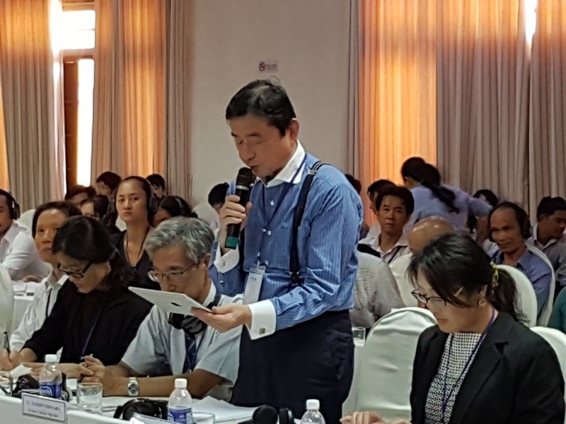 Tìm giải pháp trùng tu, tôn tạo Chùa Cầu - Hội An - 2 GS. Tomoda Hiromichi đưa ra ý kiến của mình để bảo vệ Chùa Cầu