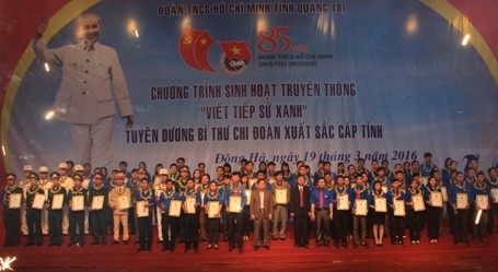 Quảng Trị: Tuyên dương 85 Bí thư chi đoàn tiêu biểu - 2 Quảng Trị: Tuyên dương 85 Bí thư chi đoàn tiêu biểu - 2