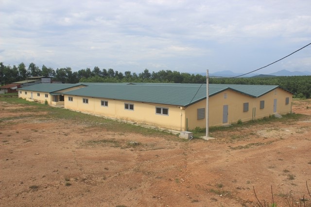 Trại chăn nuôi lợn nái với quy mô 500 con do Trung tâm làm chủ đầu tư chưa phát huy hiệu quả, chưa đưa vào hoạt động 