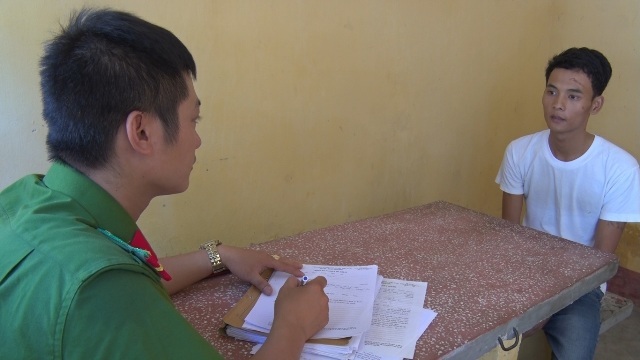 Đối tượng Trần Bá Khiêm tại cơ quan điều tra