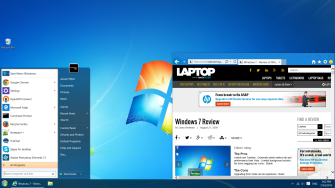 Cách tùy chỉnh để Windows 10 trông giống Windows 7 - 1 Windows 10 like 7