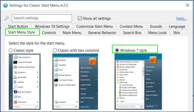 Cách tùy chỉnh để Windows 10 trông giống Windows 7 - 5 Select Windows 7 Style