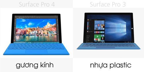 So sánh máy tính bảng Microsoft Surface Pro 4 và Surface Pro 3 - 4 So sánh máy tính bảng Microsoft Surface Pro 4 và Surface Pro 3 - 4
