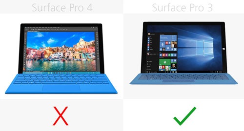 So sánh máy tính bảng Microsoft Surface Pro 4 và Surface Pro 3 - 5 So sánh máy tính bảng Microsoft Surface Pro 4 và Surface Pro 3 - 5