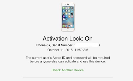 Trường hợp máy iPhone bị khóa iCloud