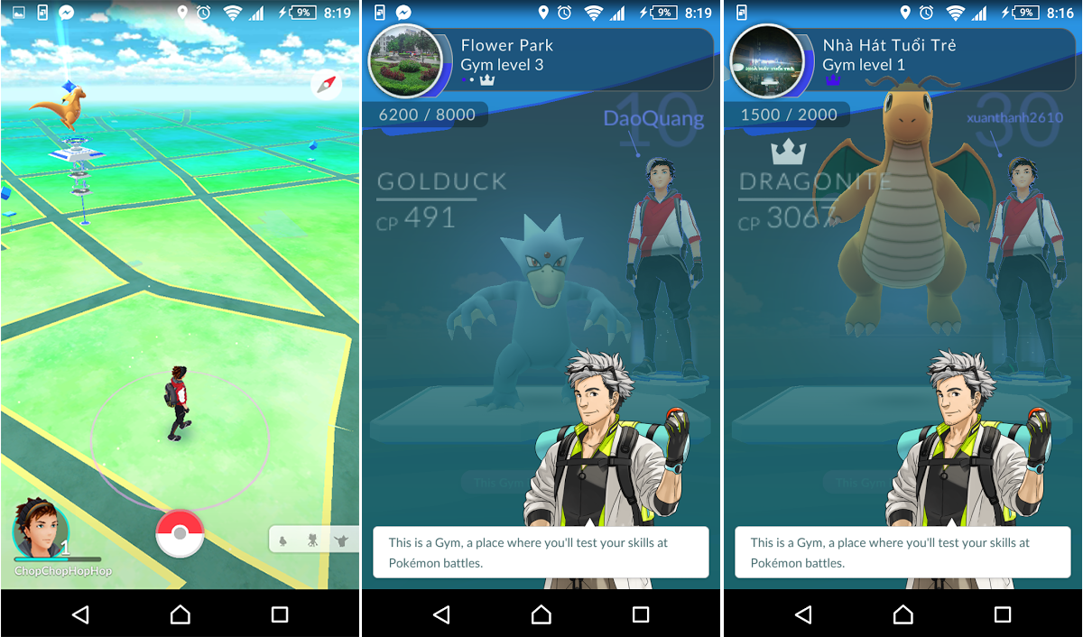 Đã có thể tải và chơi Pokemon Go tại Việt Nam - 1 Những hình ảnh đầu tiên về Pokemon Go sau khi tới Việt Nam