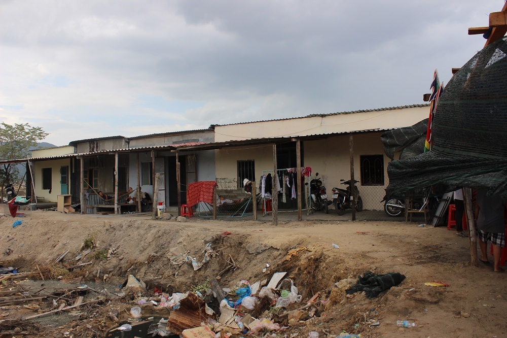 Khu vực nơi nhà bà P. sinh sống cùng các hộ dân khác