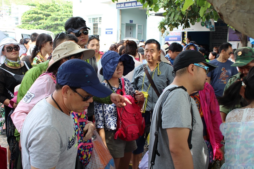 Nhìn chung, khách du lịch đa phần là khách Trung Quốc