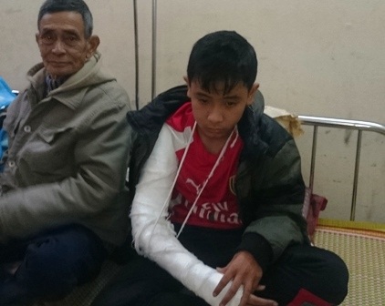 Hiện em Đỗ Lân Anh đang được điều trị tại bệnh viện