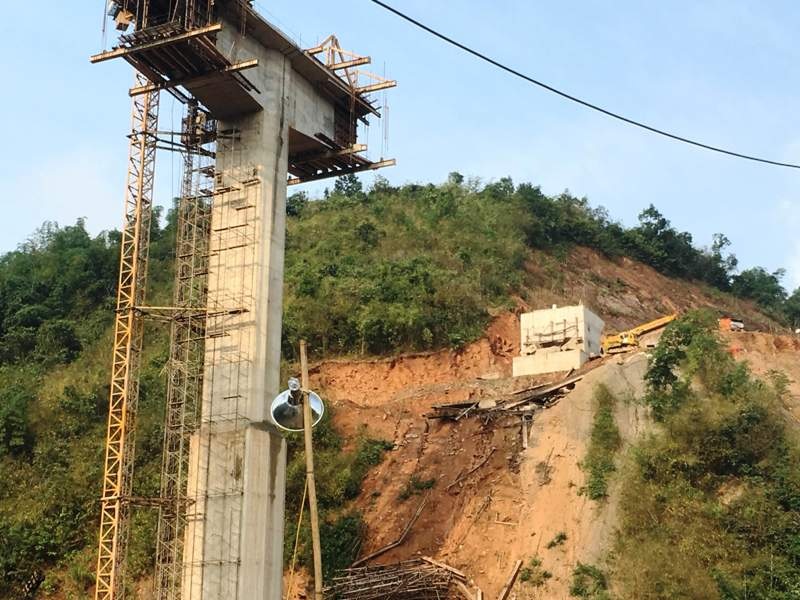 Cầu Suối Quanh nơi xảy ra vụ tai nạn lao động nghiêm trọng khiến 4 người chết