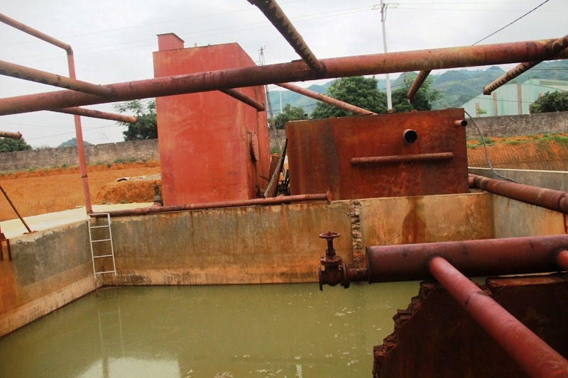 Hệ thống xử lý nước thải của nhà máy đường Hòa Bình