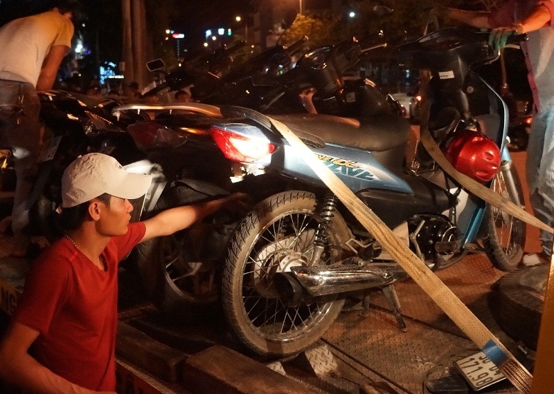 Nhiều xe máy bị hư hỏng