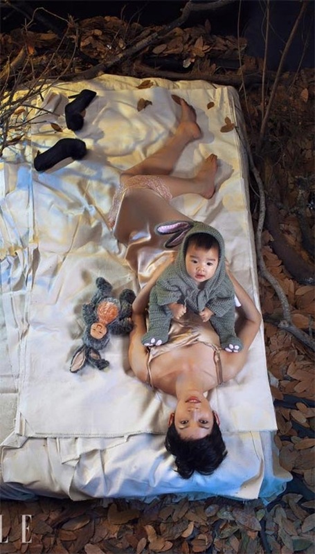 Những sao Việt âm thầm sinh con - 4 Xuân Lan và bé Thỏ.