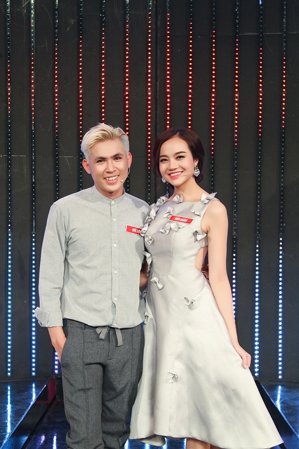 Tình tứ xuất hiện cùng nhau tham gia chương trình, Hồ Đức Lợi và Kiều Ngân thể hiện tốt tinh thần vui chơi hết mình.