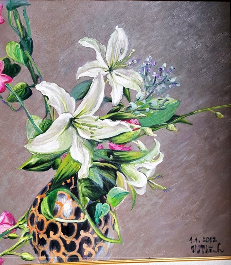 20 đại sứ dự triển lãm của nữ họa sĩ tặng tranh Tổng thống Obama - 10