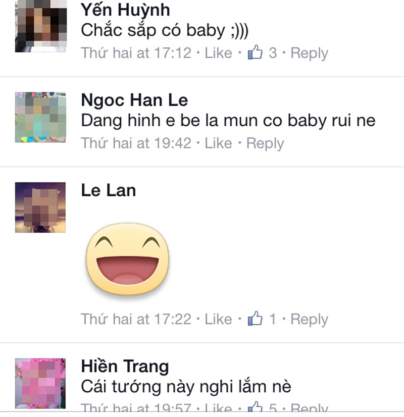 Nhiều bình luận cho rằng nữ diễn viên đang mang bầu.