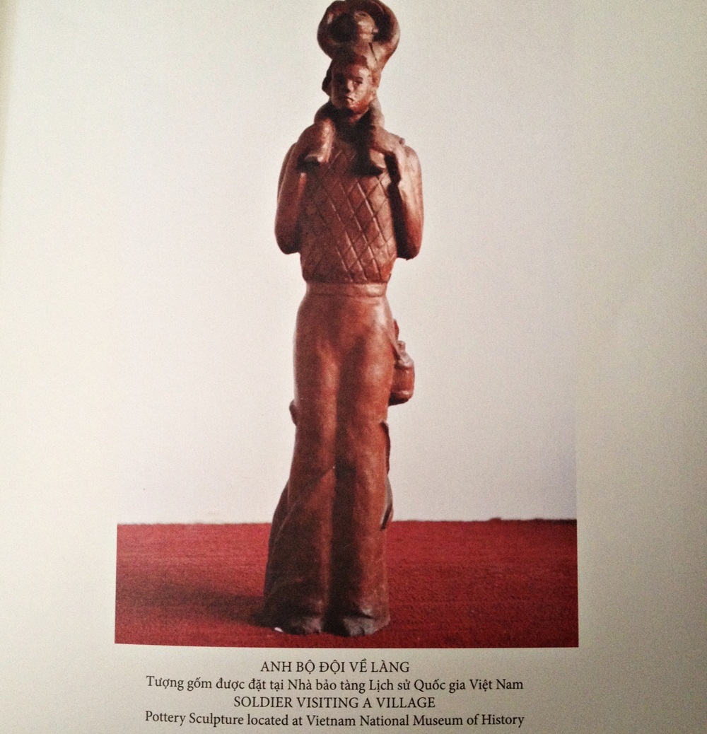 Tượng đài của nhà điêu khắc Hoàng Uyên được đặt tại Nhà Bảo tàng Lịch sử Quốc gia Việt Nam (Hình ảnh tư liệu).