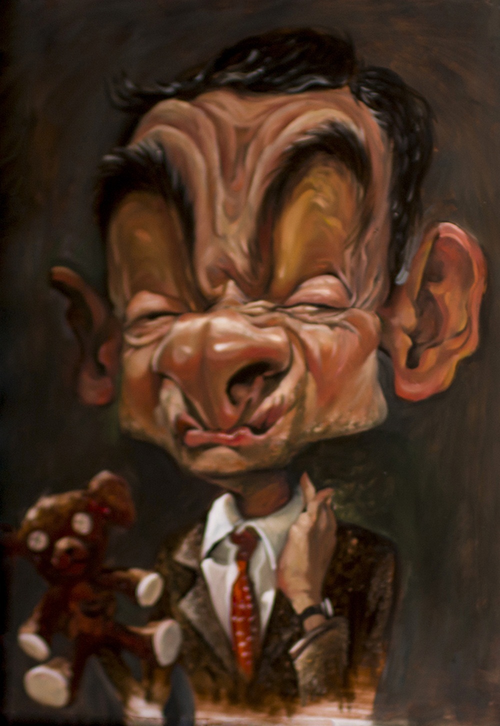 Nghệ sĩ Việt thích thú với tranh hí họa về chính mình - 11 Danh hài Rowan Atkinson - Mr. Bean.