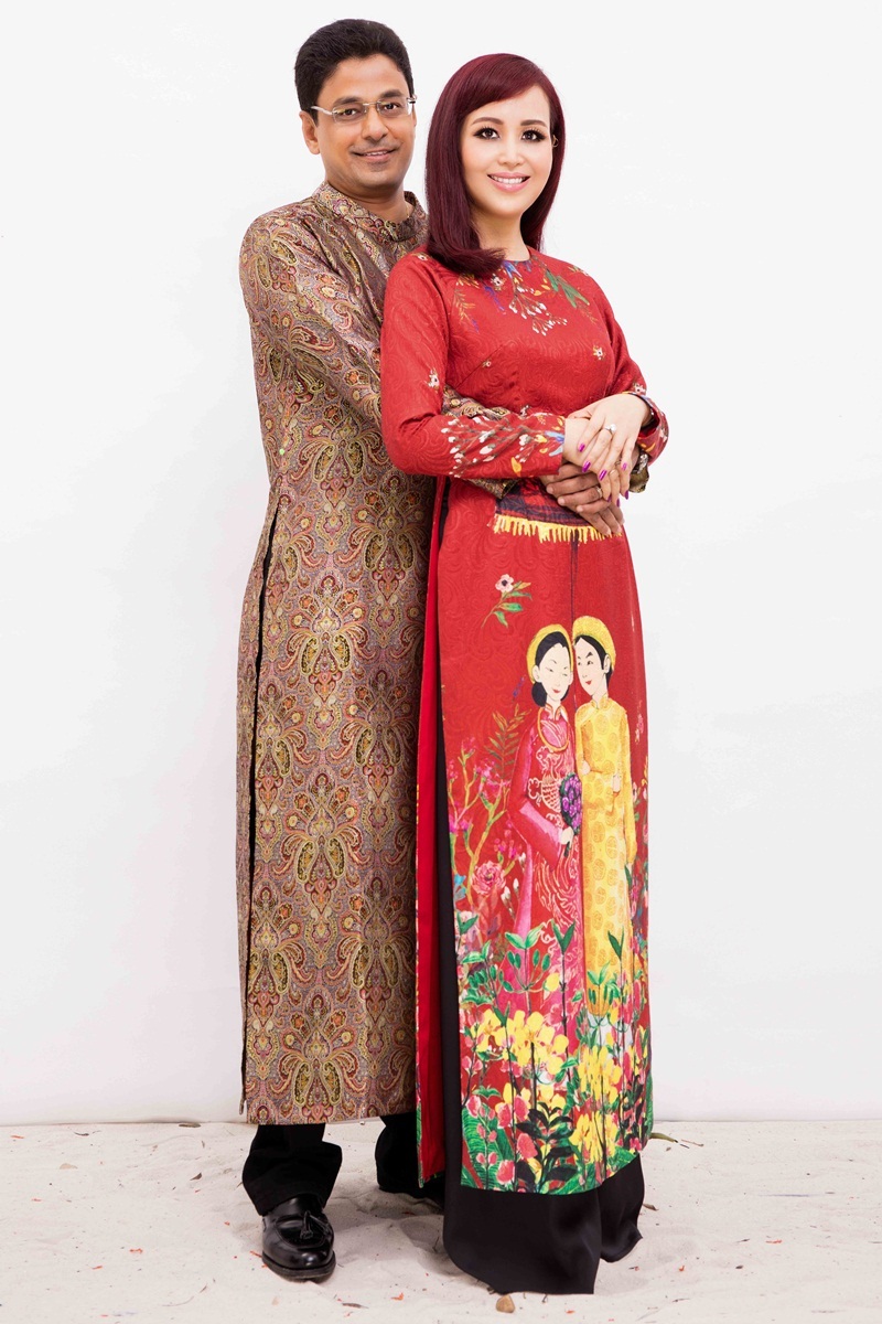 Ông xã của Diệu Hoa là doanh nhân Maneesh Dance gốc Ấn Độ.