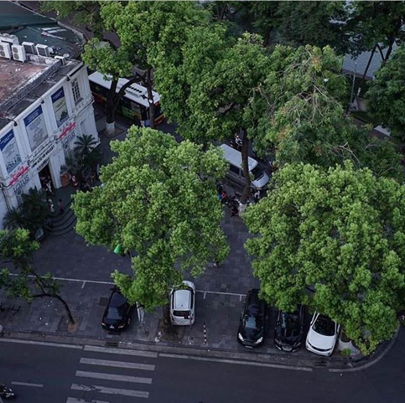 
Hình ảnh phố phường Hà Nội từ trên cao nhìn xuống
