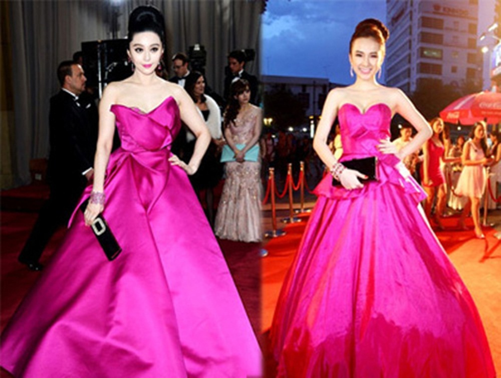 Luôn cầu kì trong mỗi lần xuất hiện nhưng không ít lần Angela Phương Trinh bị lên tiếng vì váy áo với tần suất dày đặc. “Bà mẹ nhí” có thể nói là cái tên đứng đầu bảng trong danh sách những lần bị nghi sao chép thiết kế nổi tiếng mà nhiều nhất là những thiết kế ngôi sao Phạm Băng Băng đã mặc trước đó.