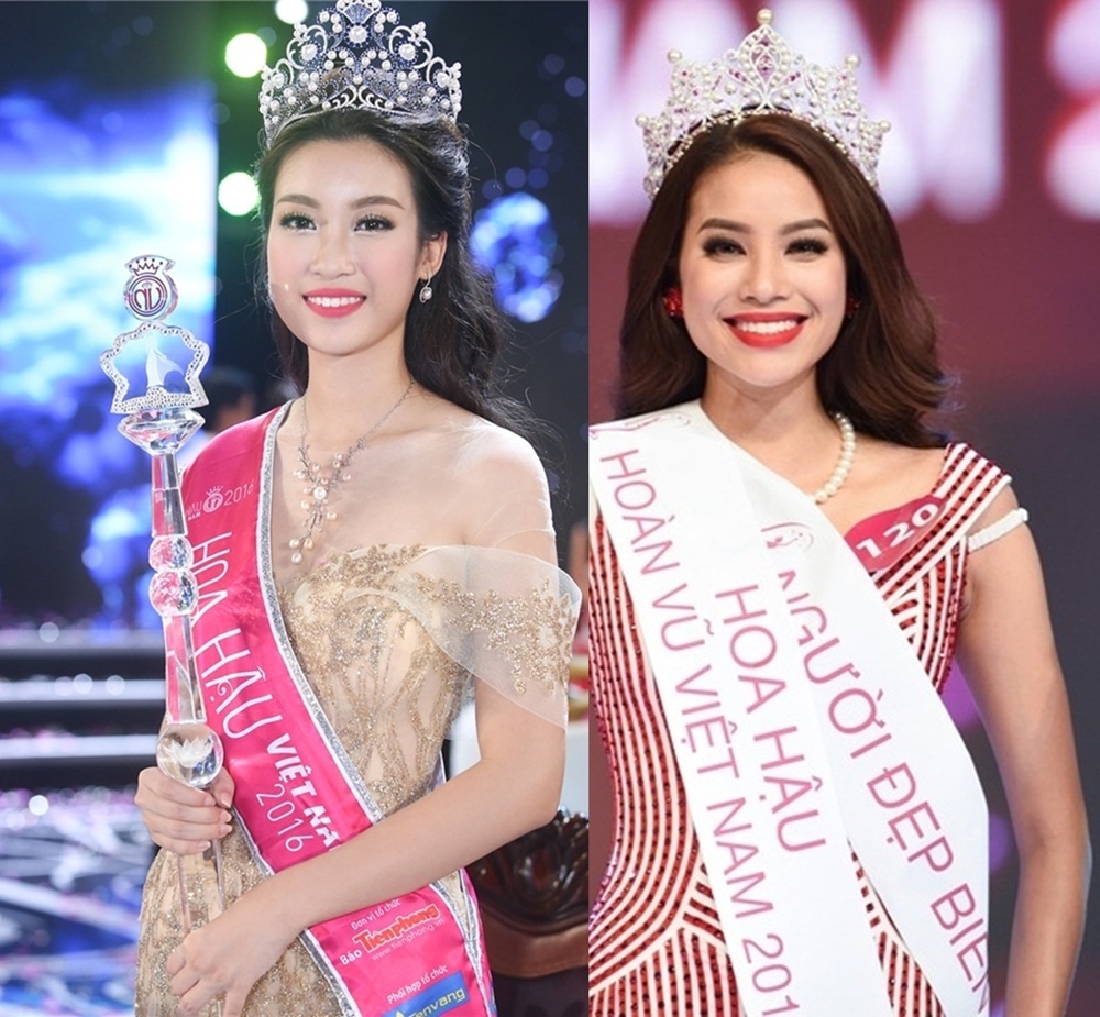 Chuyện chưa kể Mỹ Linh bị “trao nhầm vương miện” về tay Thùy Dung - 9 Mỹ Linh dừng chân ở top 15 Hoa hậu Hoàn Vũ 2015 rồi đăng quang Hoa hậu Việt Nam 2016. Trong khi đó, Phạm Hương vào top 10 HHVN 2014 nhưng rồi đăng quang HHHV 2015. Mỗi người đẹp cuối cùng đã chọn đúng cuộc thi gọi tên mình.