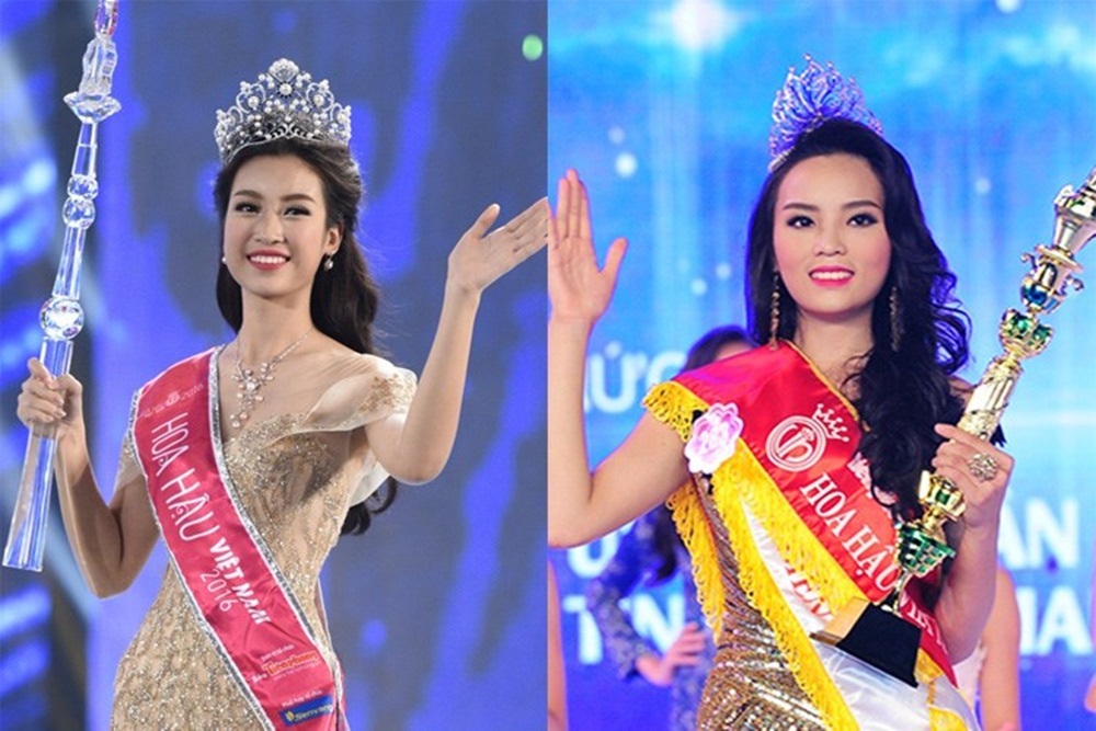 Chuyện chưa kể Mỹ Linh bị “trao nhầm vương miện” về tay Thùy Dung - 5 Tân Hoa hậu Đỗ Mỹ Linh trùng tên họ với diva Mỹ Linh. Mỹ Linh chia sẻ bố mình rất hâm mộ ca sĩ Mỹ Linh nên mới đặt tên cho cô như vậy. Trước đó, Hoa hậu Nguyễn Cao Kỳ Duyên cũng trùng tên với MC hải ngoại nổi tiếng. Mỹ Linh, Kỳ Duyên cùng năm sinh 1996, học chung trường ĐH Ngoại thương. Mỹ Linh từng ở hậu trường chúc mừng Kỳ Duyên đăng quang. Hai năm sau, chính cô lại là người tiếp bước lên bục cao nhất.
