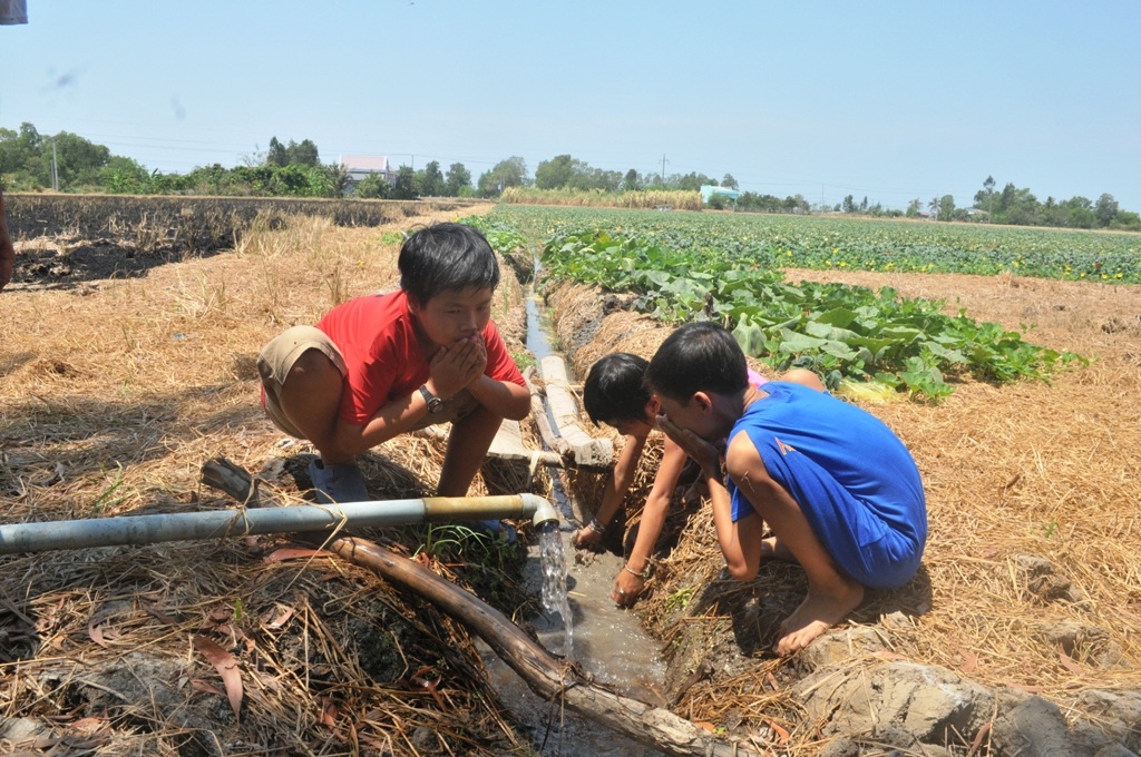 Ở nhiều địa phương trên địa bàn tỉnh Kiên Giang, nhất là các xã đảo đang thiếu nước ngọt nghiêm trọng