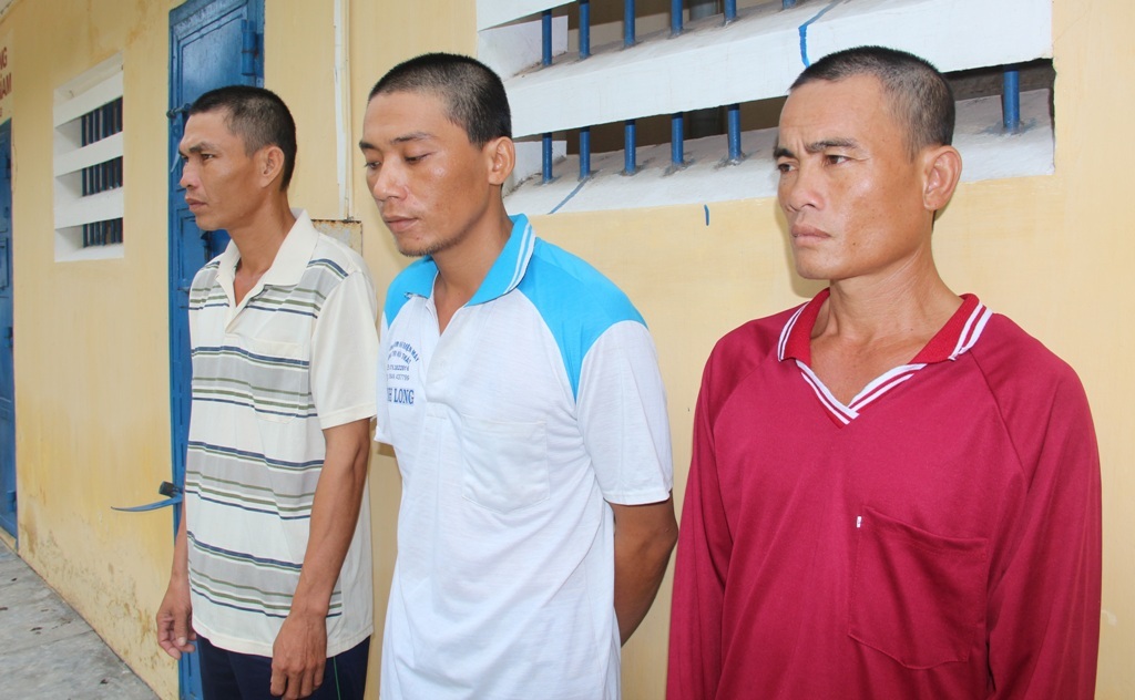 Các đối tượng Quí, Phèn và Hưng (từ phải qua)