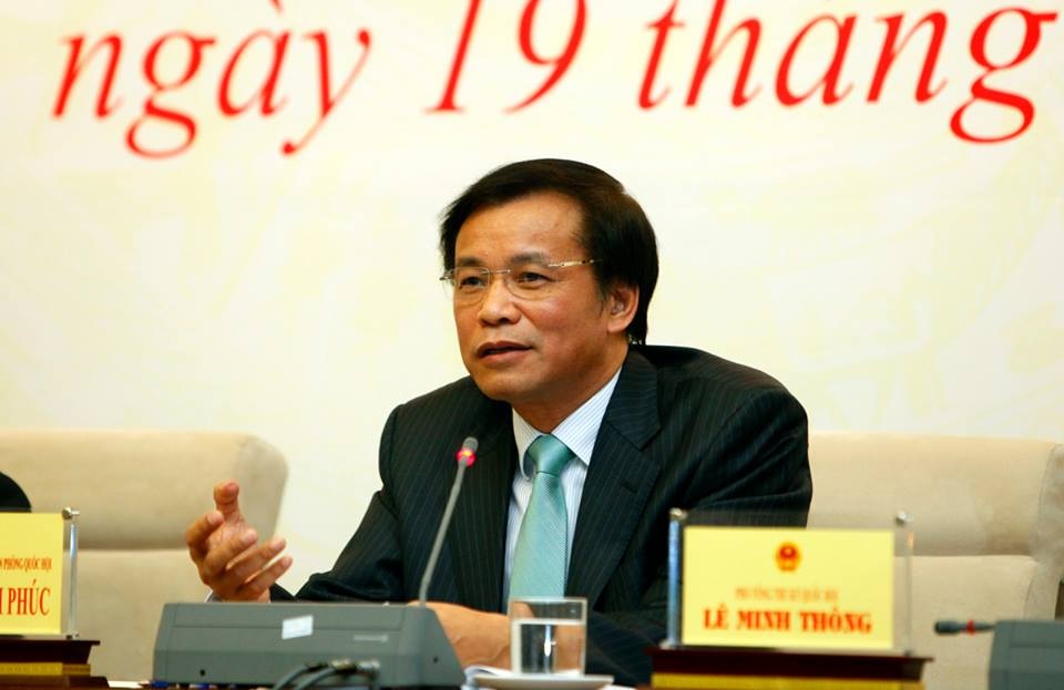 Vụ ông Trịnh Xuân Thanh, bà Nguyệt Hường: Hồ sơ ứng cử đều... đẹp - 1 Tổng thư ký Quốc hội Nguyễn Hạnh Phúc chủ trì cuộc họp báo (ảnh: XH).