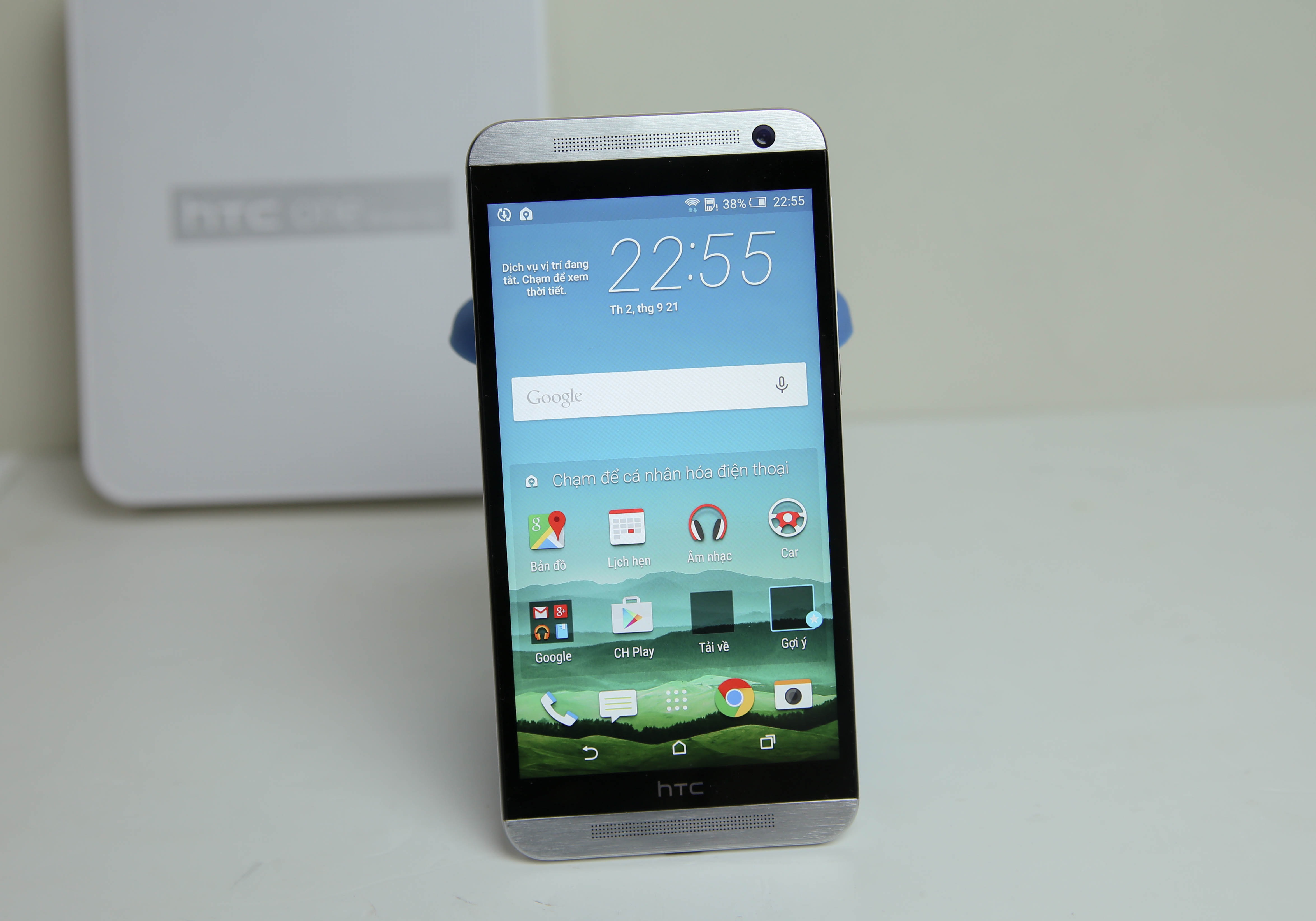 Đập hộp HTC One E9 Dua SIM chính hãng tại Việt Nam - 2 Máy tích hợp màn hình 5,5 inch đạt độ phân giải Full HD