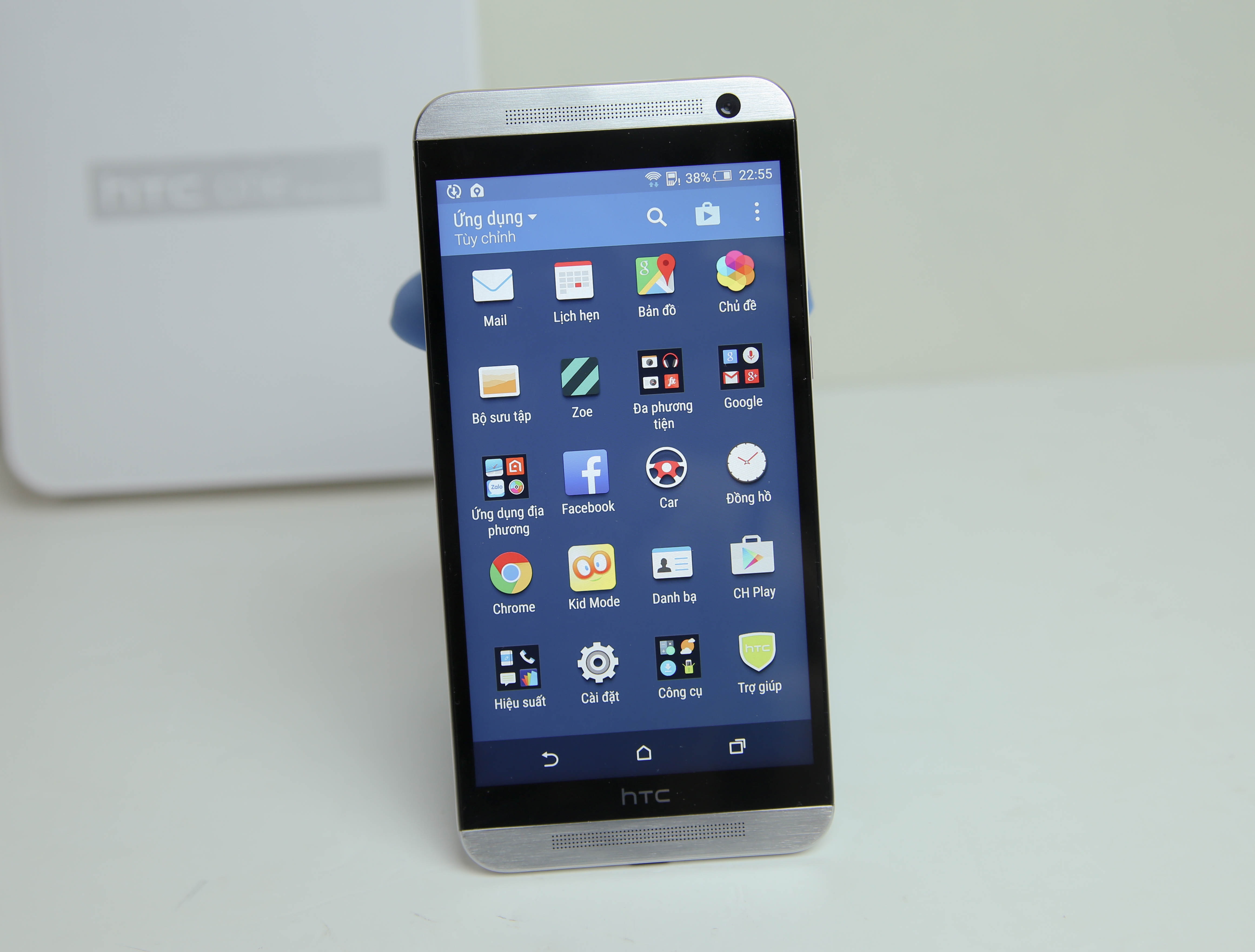 Đập hộp HTC One E9 Dua SIM chính hãng tại Việt Nam - 6 Giao diện Menu của máy