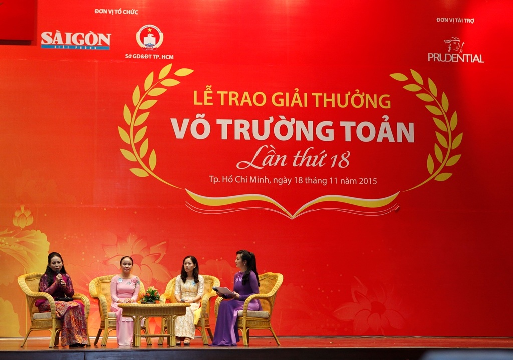 TPHCM: Giải thưởng Võ Trường Toản 2015, vinh danh 33 nhà giáo xuất sắc - 3 TPHCM: Giải thưởng Võ Trường Toản 2015, vinh danh 33 nhà giáo xuất sắc - 3