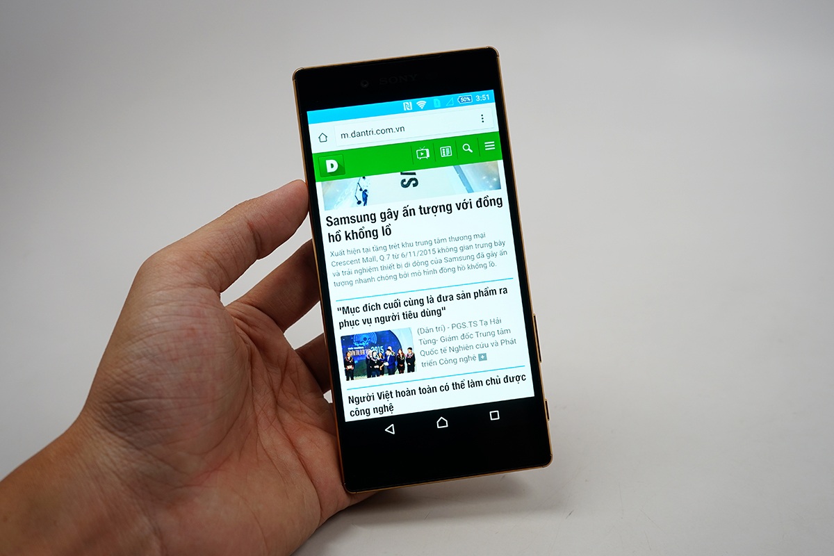 Màn hình của máy 5,5 inch đạt độ phân giải 4K