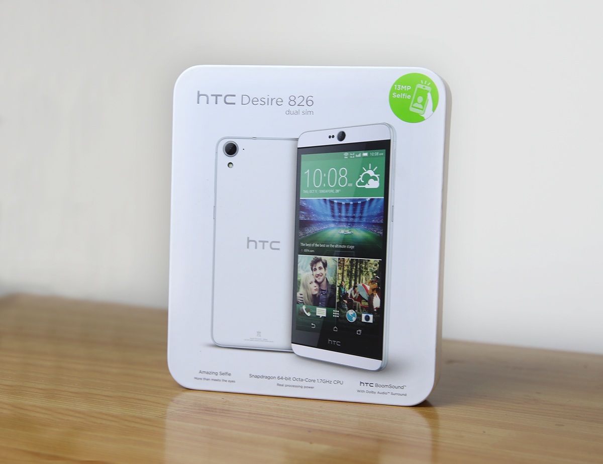 Hộp đựng máy có lối thiết kế quen thuộc của dòng Desire