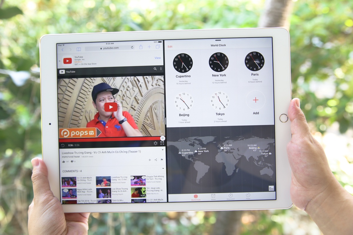 Đập hộp iPad Pro chính hãng giá 19,9 triệu đồng tại Việt Nam - 17 Chia đôi màn hình để sử dụng