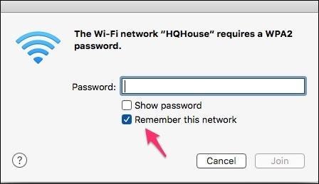 Ghi nhớ mạng Wi-Fi sẽ gây mất an toàn cho máy tính Mac - 1 Ghi nhớ mạng Wi-Fi sẽ gây mất an toàn cho máy tính Mac - 1