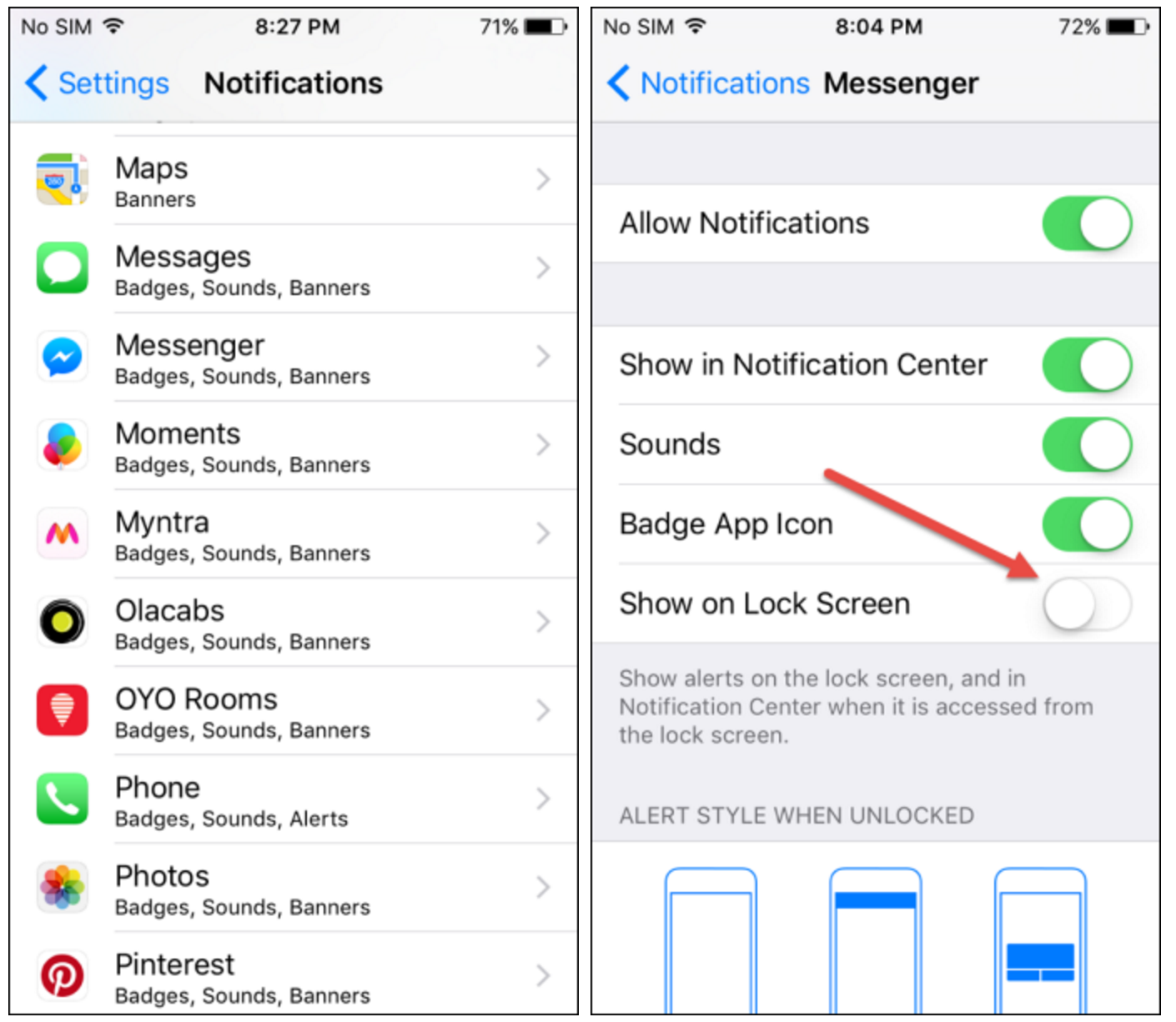 Cách ẩn nội dung thông báo từ màn hình khóa Android và iPhone - 5 Cách ẩn nội dung thông báo từ màn hình khóa Android và iPhone - 5