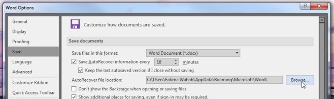 Cách chuyển thư mục MS Word Auto Recovery vào đám mây để bảo vệ dữ liệu - 1 Cách chuyển thư mục MS Word Auto Recovery vào đám mây để bảo vệ dữ liệu - 1
