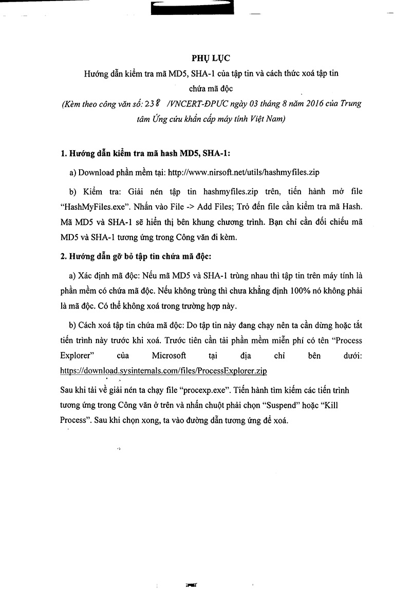 VNCert công bố danh sách mã độc đặc biệt nguy hiểm - 2