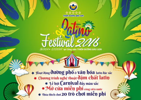 Dịp lễ 30/4: Công viên Thiên đường Bảo Sơn tái hiện văn hóa Latinh - 4
Latino Festival 2016 hứa hẹn là sự kiện văn hóa đặc sắc trong dịp hè