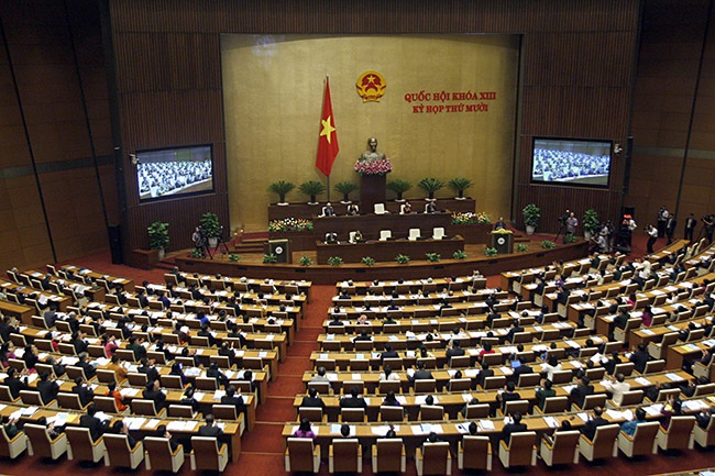 Yêu cầu công khai, minh bạch cơ chế mua ngân hàng giá 0 đồng - 1 Toàn cảnh phiên khai mạc kỳ họp thứ 10 Quốc hội khóa XIII (ảnh: Việt Hưng)
