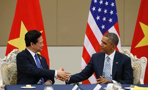 TPP: "Siêu hiệp định" cải thiện quan hệ thương mại ASEAN - Mỹ - 1 Thủ tướng Nguyễn Tấn Dũng và đoàn đại biểu cấp cao Việt Nam đã tới California tham dự Hội nghị thượng đỉnh ASEAN - Mỹ.