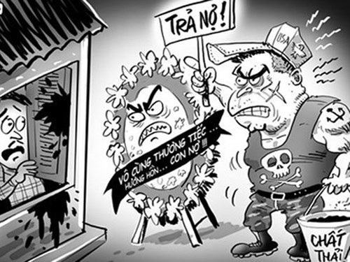 Trước khi tiến hành đòi nợ, phải thông báo cho... công an xã - 1 Với quy mô tín dụng đen lên tới 50 tỷ USD, dịch vụ đòi nợ thuê nở rộ ở Việt Nam với không ít rủi ro về mất trật tự an ninh xã hội