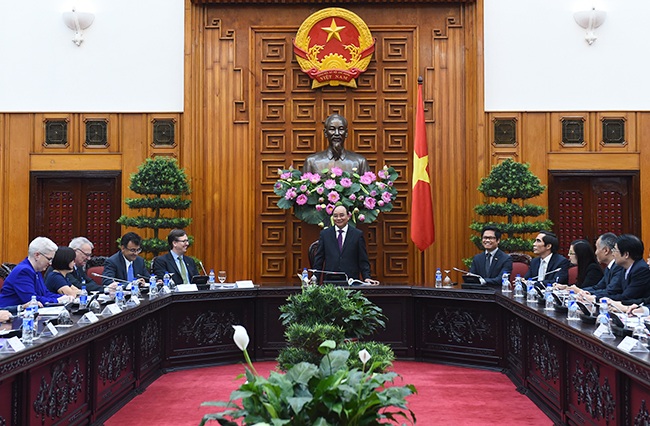 Thủ tướng: “Doanh nghiệp Hoa Kỳ cần làm gương chống chuyển giá, trốn thuế” - 1 Lần đầu tiên, Hoa Kỳ có số lượng lớn 37 DN hàng đầu đến Việt Nam tìm cơ hội đầu tư kinh doanh